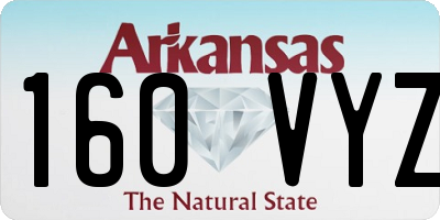 AR license plate 160VYZ