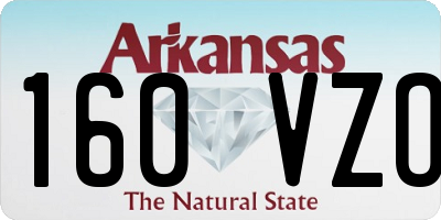 AR license plate 160VZO