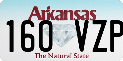 AR license plate 160VZP