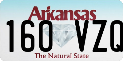 AR license plate 160VZQ