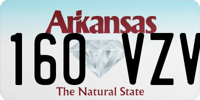 AR license plate 160VZV