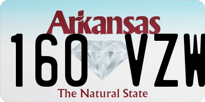 AR license plate 160VZW