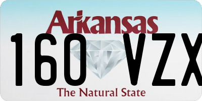 AR license plate 160VZX
