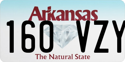AR license plate 160VZY