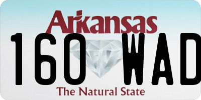 AR license plate 160WAD