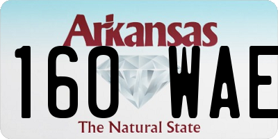 AR license plate 160WAE