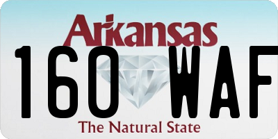 AR license plate 160WAF