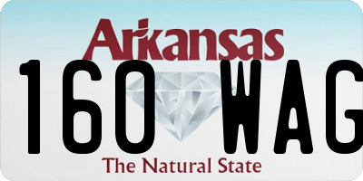 AR license plate 160WAG