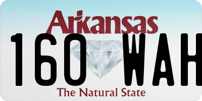 AR license plate 160WAH