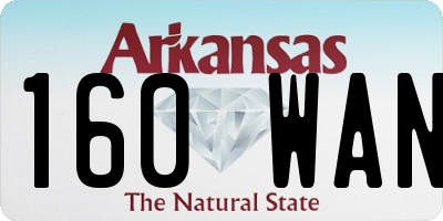 AR license plate 160WAN