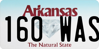 AR license plate 160WAS
