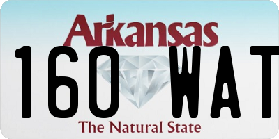 AR license plate 160WAT