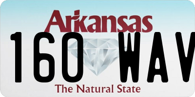 AR license plate 160WAV