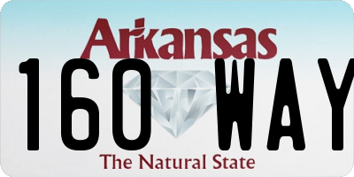 AR license plate 160WAY