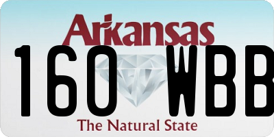 AR license plate 160WBB