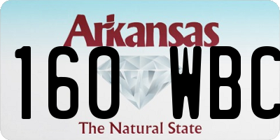 AR license plate 160WBC