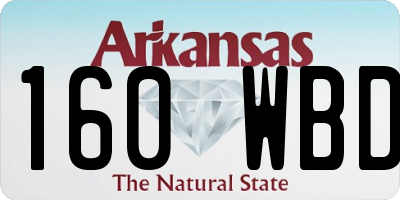 AR license plate 160WBD