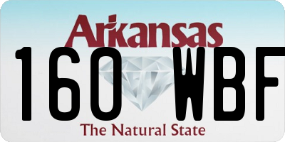 AR license plate 160WBF