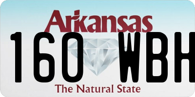 AR license plate 160WBH