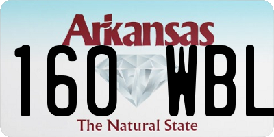 AR license plate 160WBL