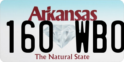 AR license plate 160WBO