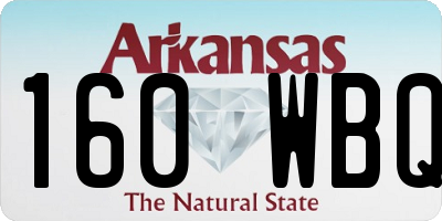 AR license plate 160WBQ