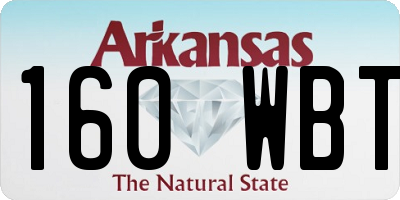 AR license plate 160WBT