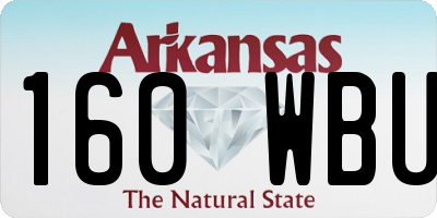 AR license plate 160WBU