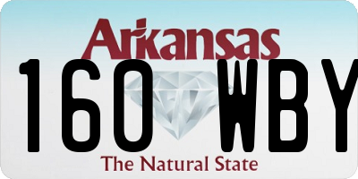 AR license plate 160WBY