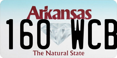 AR license plate 160WCB
