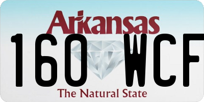 AR license plate 160WCF