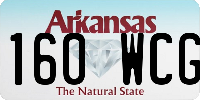 AR license plate 160WCG