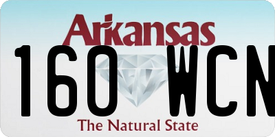 AR license plate 160WCN