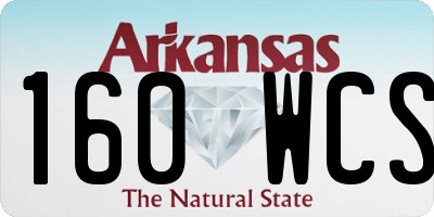 AR license plate 160WCS