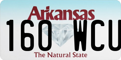 AR license plate 160WCU