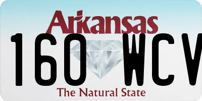 AR license plate 160WCV