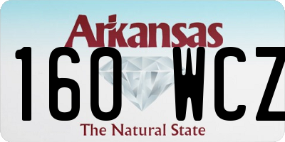 AR license plate 160WCZ
