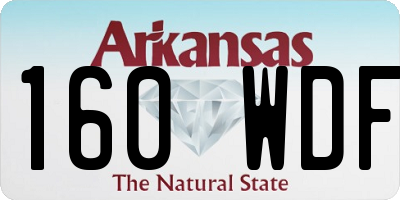 AR license plate 160WDF