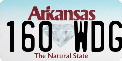 AR license plate 160WDG