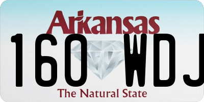 AR license plate 160WDJ