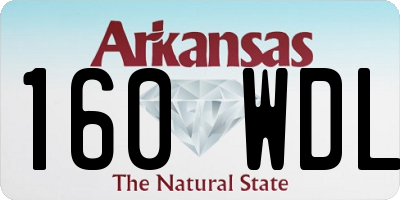 AR license plate 160WDL