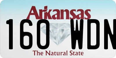AR license plate 160WDN