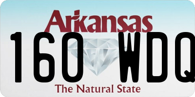 AR license plate 160WDQ
