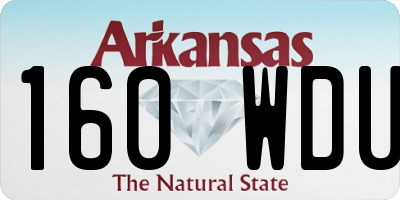 AR license plate 160WDU