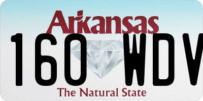 AR license plate 160WDV