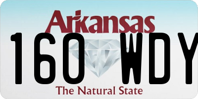 AR license plate 160WDY