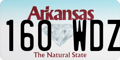 AR license plate 160WDZ