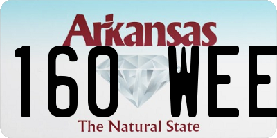 AR license plate 160WEE