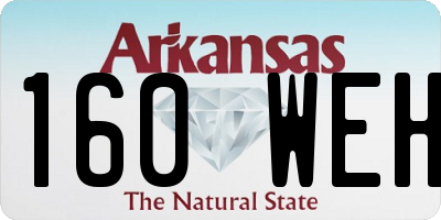 AR license plate 160WEH