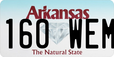 AR license plate 160WEM